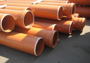 Оранжевые канализационные трубы