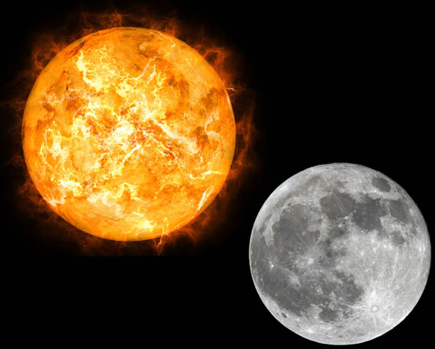 Луна и солнце