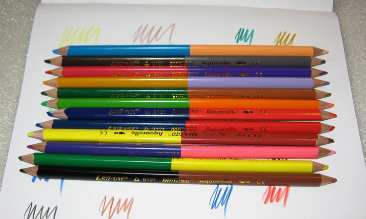 Чем акварельные карандаши отличаются от обычных цветных? | В чем разница