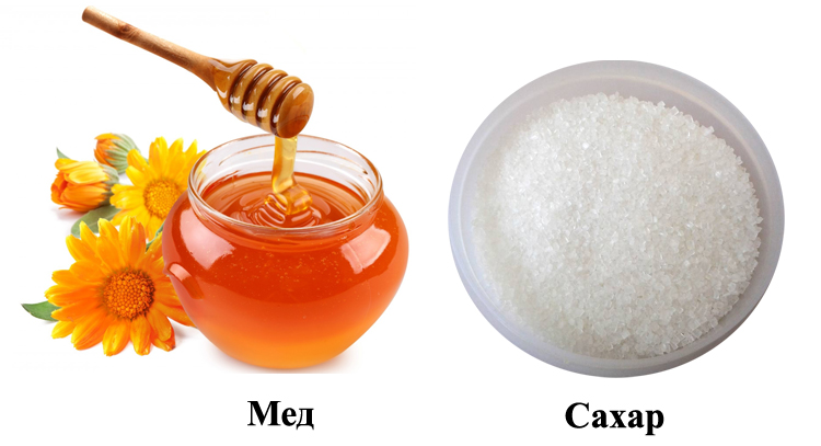 Мед и сахар