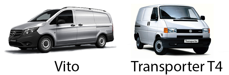 Mercedes Benz Vito и Volkswagen Transporter T4