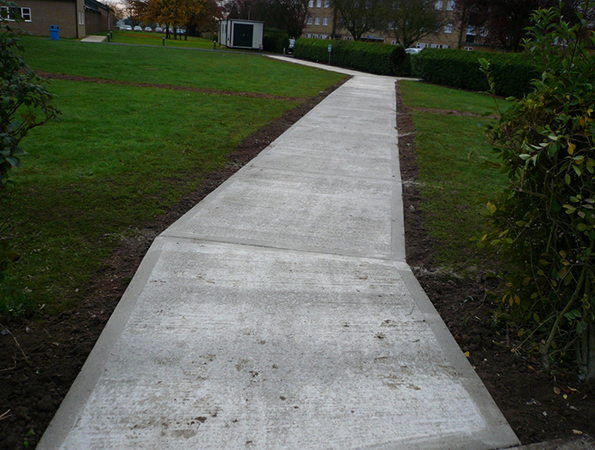 бетонное покрытие тротуара