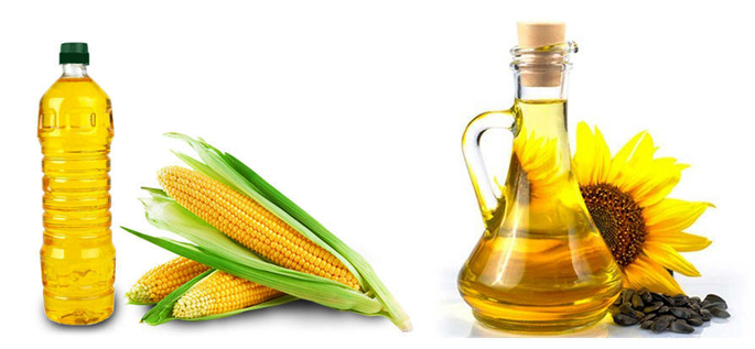 Кукурузное и подсолнечное масло